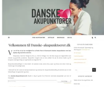 Danske-Akupunktoerer.dk(Danske akupunktører) Screenshot