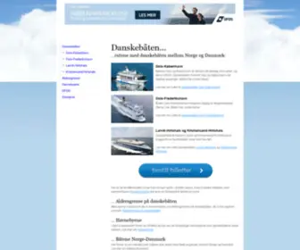 Danskebatene.no(Danskebåten) Screenshot