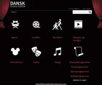 Danskfilmogteater.dk(Dansk Film & Teater) Screenshot