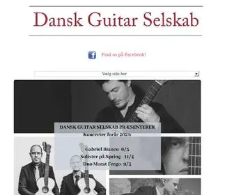 Danskguitarselskab.dk(Dansk Guitar Selskab) Screenshot