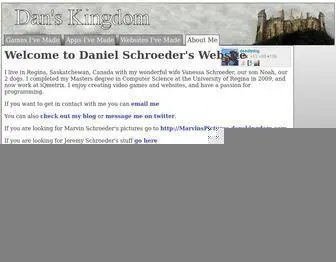 Danskingdom.com(Daniel Schroeder's Website) Screenshot