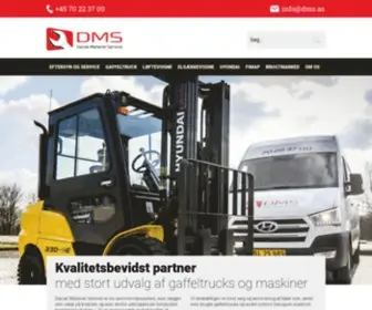 Danskmaterielservice.dk(Salg og servicering af nye og brugte gaffeltrucks og maskiner) Screenshot