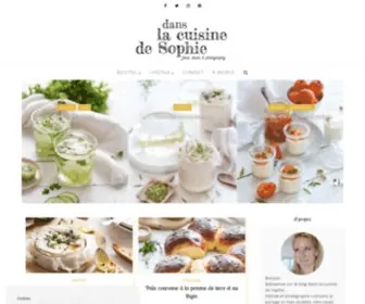 Danslacuisinedesophie.fr(Dans la cuisine de Sophie) Screenshot