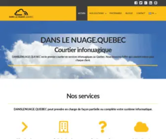 Danslenuage.quebec(Dans le nuage.quebec) Screenshot