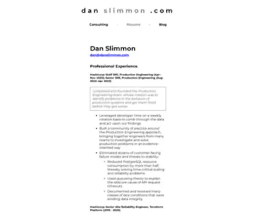 Danslimmon.com(Danslimmon) Screenshot