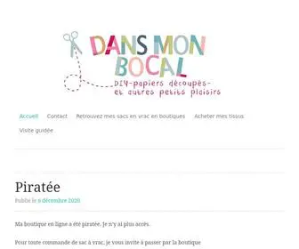 Dansmonbocal.com(Dans Mon Bocal) Screenshot