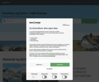 Dansommer.no(Ferieleiligheter og hytter i 26 land) Screenshot