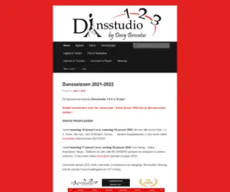 Dansstudio123.be(Dansstudio 123) Screenshot