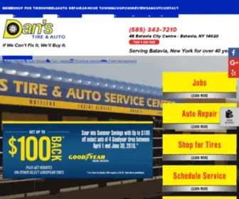 Danstire.com(Batavia NY Tires & Auto Repair) Screenshot