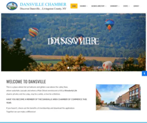 Dansvillechamber.com(Dansville Chamber) Screenshot