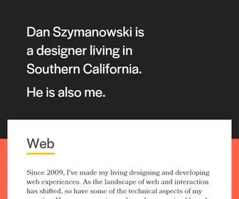 Dansz.com(Dan Szymanowski) Screenshot