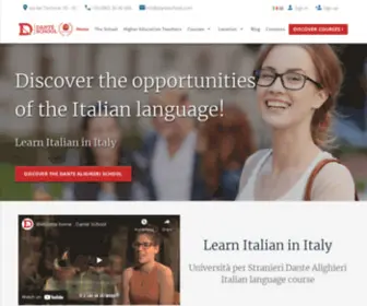 Danteschool.com(Learn Italian in Italy) Screenshot