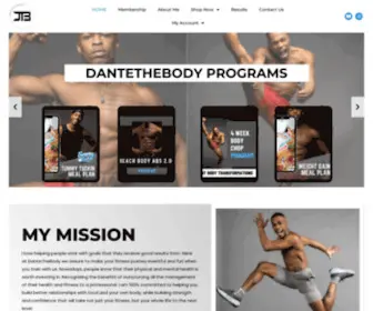 Dantethebody.com(Dante The Body) Screenshot