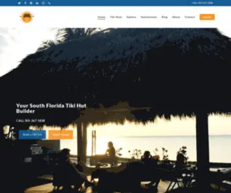 Danthetikiman.com(South Florida Commercial & Residential Tiki Huts) Screenshot