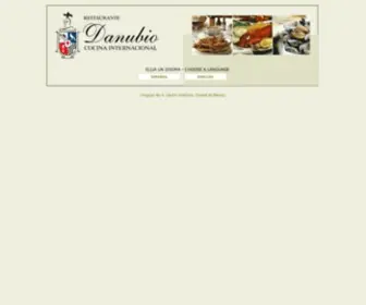 Danubio.com(Restaurante Danubio) Screenshot