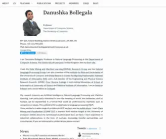 Danushka.net(Danushka Bollegala) Screenshot