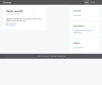 Danush.xyz(My site) Screenshot