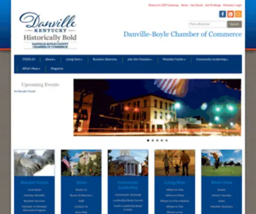 Danvilleboylechamber.com(Danville-Boyle County Chamber of Commerce, KY) Screenshot