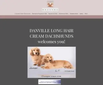 Danvillecreamdachs.com(Cream Dachshunds) Screenshot