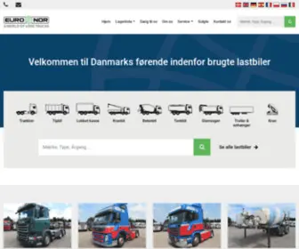 Danway.com(Hos Euro Nor A/S kan du finde Danmarks største udvalg af lastbiler) Screenshot