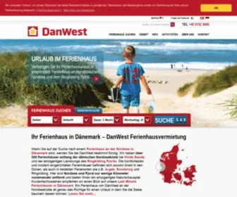 Danwest.de(Ferienhaus in Dänemark) Screenshot