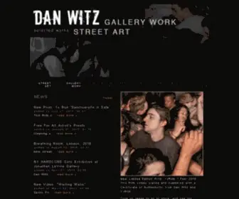 Danwitz.com(Dan Witz) Screenshot