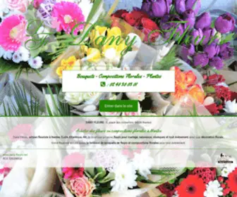 Dany-Fleurs.net(Fleuriste nantes loire atlantique fleur mariage naissance obseques decoration florale 44) Screenshot