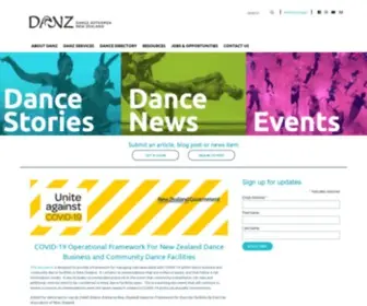 Danz.org.nz(Dance Aotearoa New Zealand (DANZ)) Screenshot