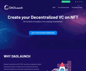 Daolaunch.net(DAO Launch) Screenshot