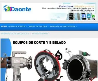 Daonte.com(Daonte Industria) Screenshot