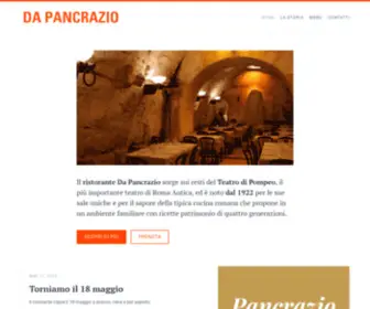 Dapancrazio.it(DA PANCRAZIO RISTORANTE) Screenshot