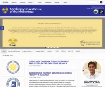 Dap.edu.ph(Development Academy of the Philippines) Screenshot