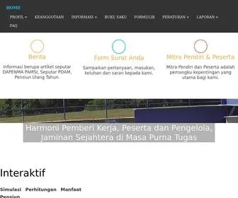 Dapenmapamsi.co.id(Dapenma Pamsi) Screenshot