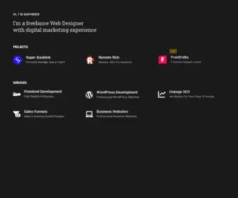 Dapinder.com(Frontend and WordPress Developer) Screenshot