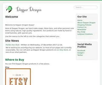 Dapperdragon.com(Dapper Dragon Soaps) Screenshot