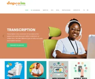 Daproim.com(Your Impact Sourcing Partner) Screenshot
