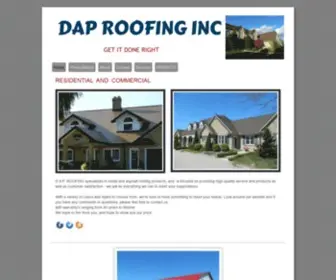 Daproofing.ca(D A P ROOFING INC) Screenshot