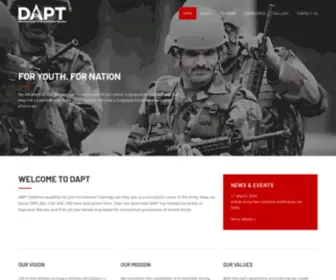 Daptindia.in(Defence Academy of Pre) Screenshot