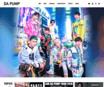 Dapump.jp(DA PUMP OFFICIAL WEBSITE) Screenshot