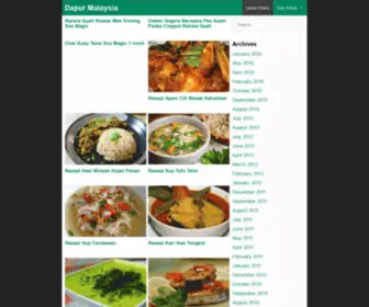 Dapurmalaysia.com(Dapur Malaysia) Screenshot