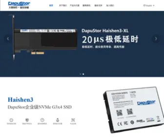 Dapustor.com(深圳大普微电子科技有限公司) Screenshot