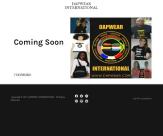 Dapwear.com(DAPWEAR INTERNATIONAL) Screenshot