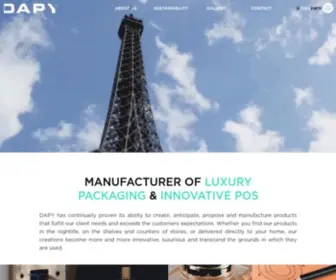 Dapyparis.com(Innovation POS Displays and Luxury Packaging) Screenshot