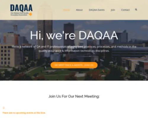 Daqaa.com(The Des Moines Area Quality Assurance Association (DAQAA)) Screenshot