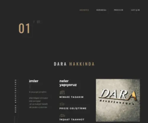 Dara.com.tr(Dara Mimarlık) Screenshot