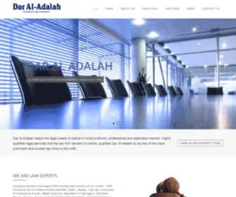 Daraladalah.com(Dar Al Adalah Law Firm Caters the legal needs of clients in most profound) Screenshot