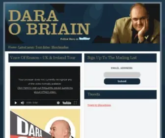 Daraobriain.com(Dara Ó Briain) Screenshot