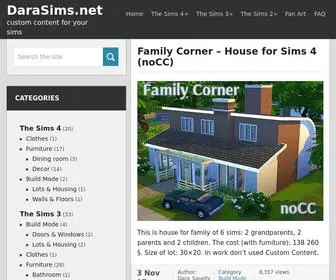 Darasims.net(Custom Content for your sims) Screenshot