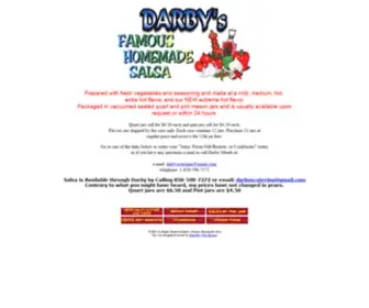 Darbyssalsa.com(Darby's Famous Homemade Salsa) Screenshot