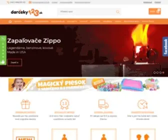Darceky123.sk(Darčeky pre celú rodinu) Screenshot